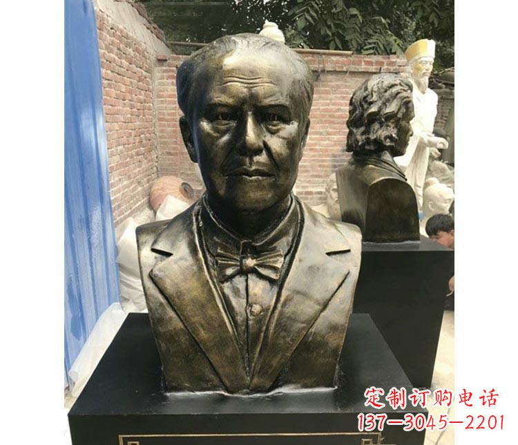 运城西方名人爱迪生胸像铜雕