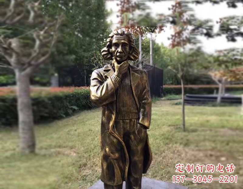 运城西方名人爱因斯坦铜雕
