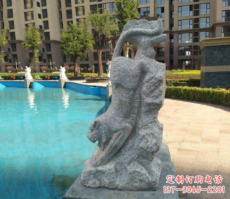 运城下山老虎石雕