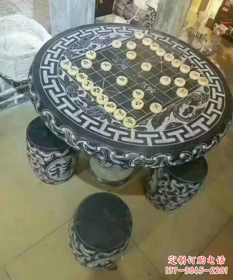 运城下象棋石桌凳 