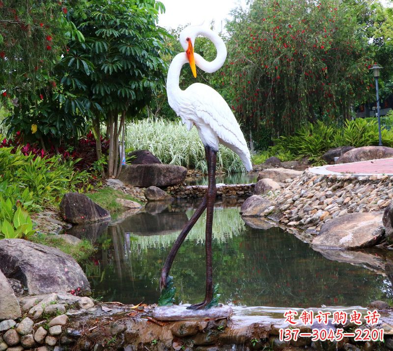 运城仙鹤雕塑摆件