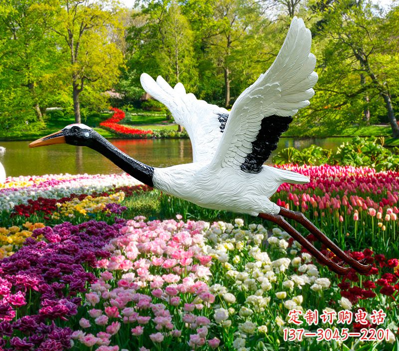 运城仙鹤雕塑灯