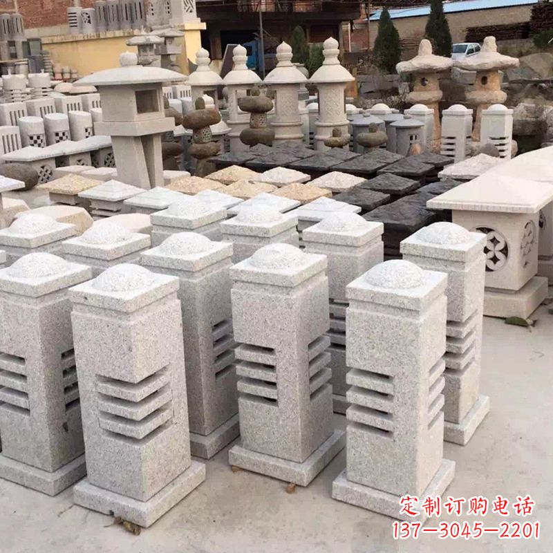 运城现代简约石雕灯笼