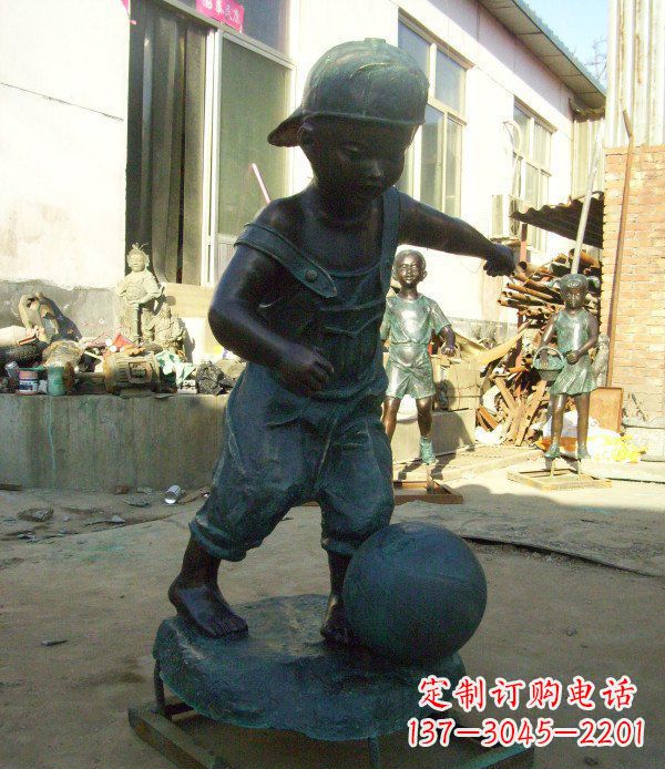 运城小孩玩耍青铜人物铜雕