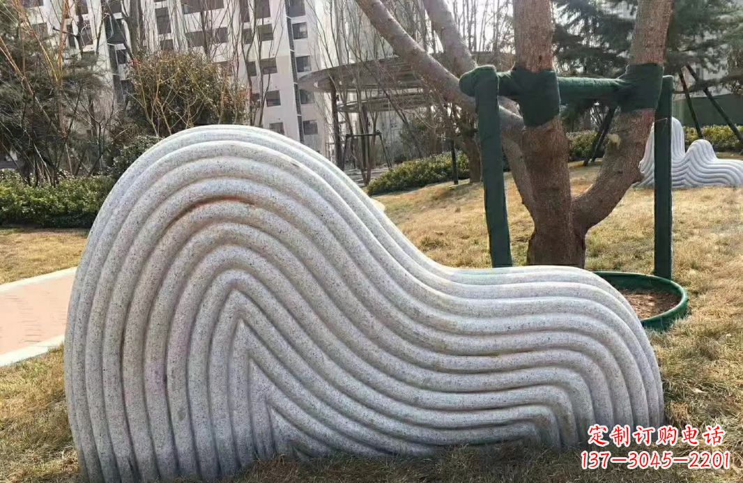 运城小区大理石纹理假山雕塑
