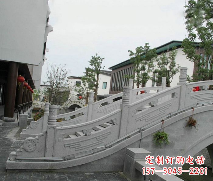 运城小区景观大理石拱桥