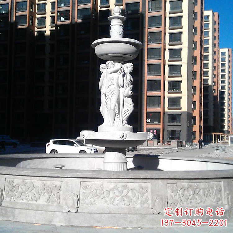 运城小区欧式人物喷泉