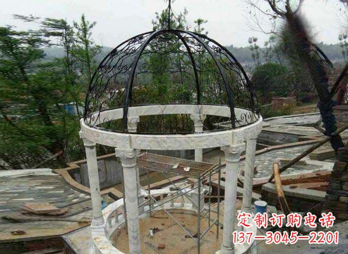 运城小区欧式圆顶凉亭石雕