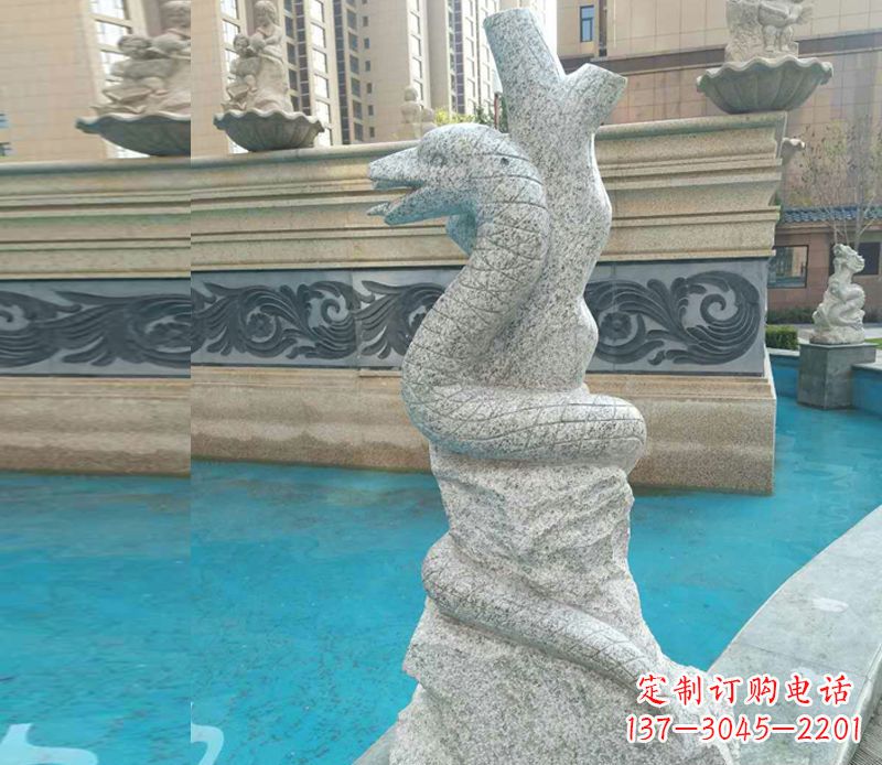 运城小区十二生肖雕塑动物石雕