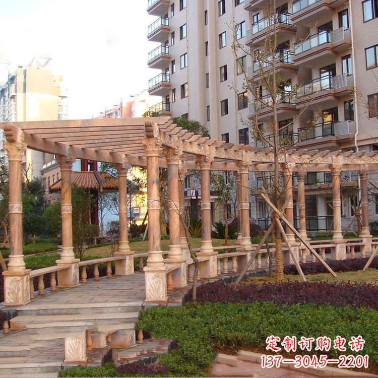 运城小区石雕花架长廊