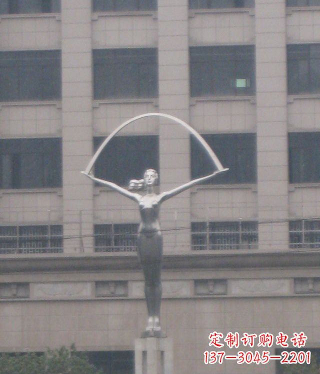 运城校园不锈钢女孩雕塑