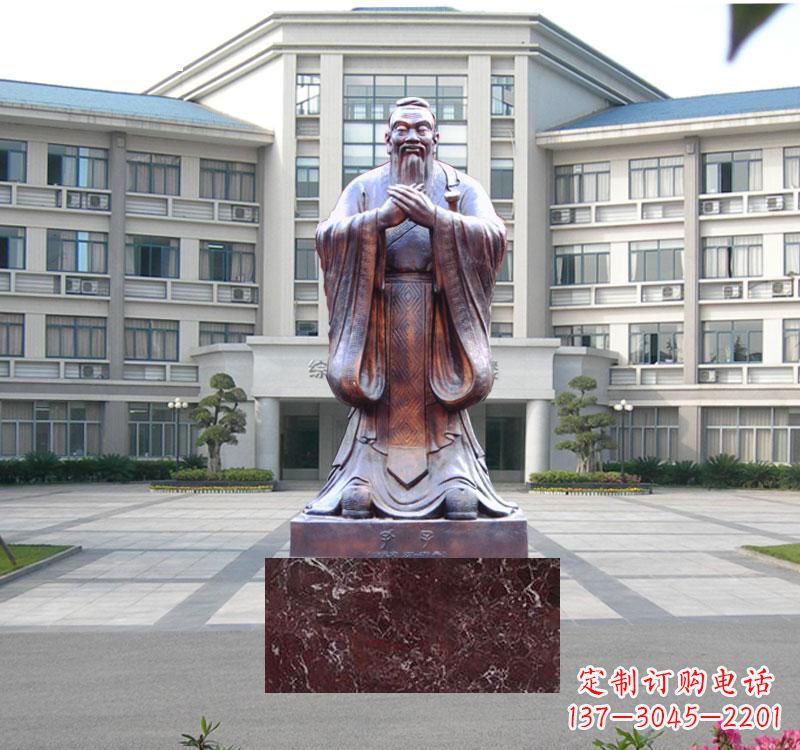 运城校园雕塑孔子 (2)