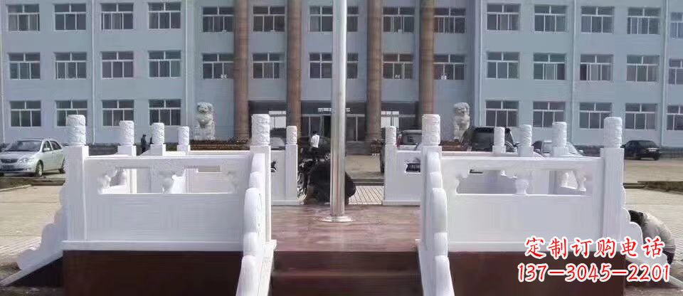 运城校园汉白玉升旗台石雕