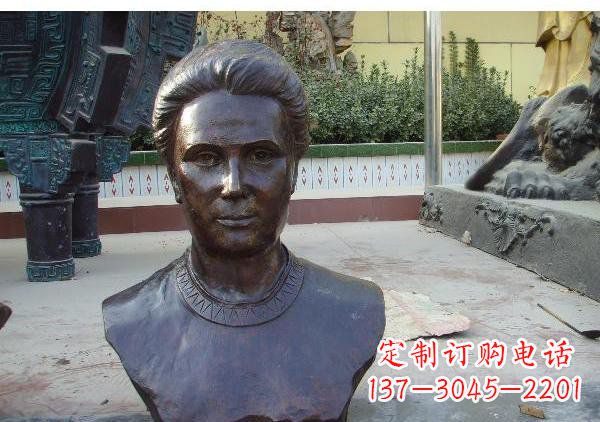 运城校园居里夫头像铜雕