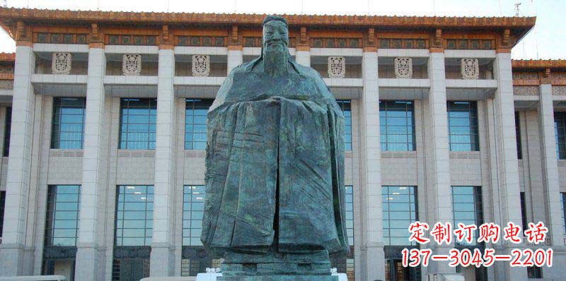 运城校园孔子景观铜雕