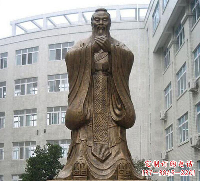 运城校园孔子铜雕222