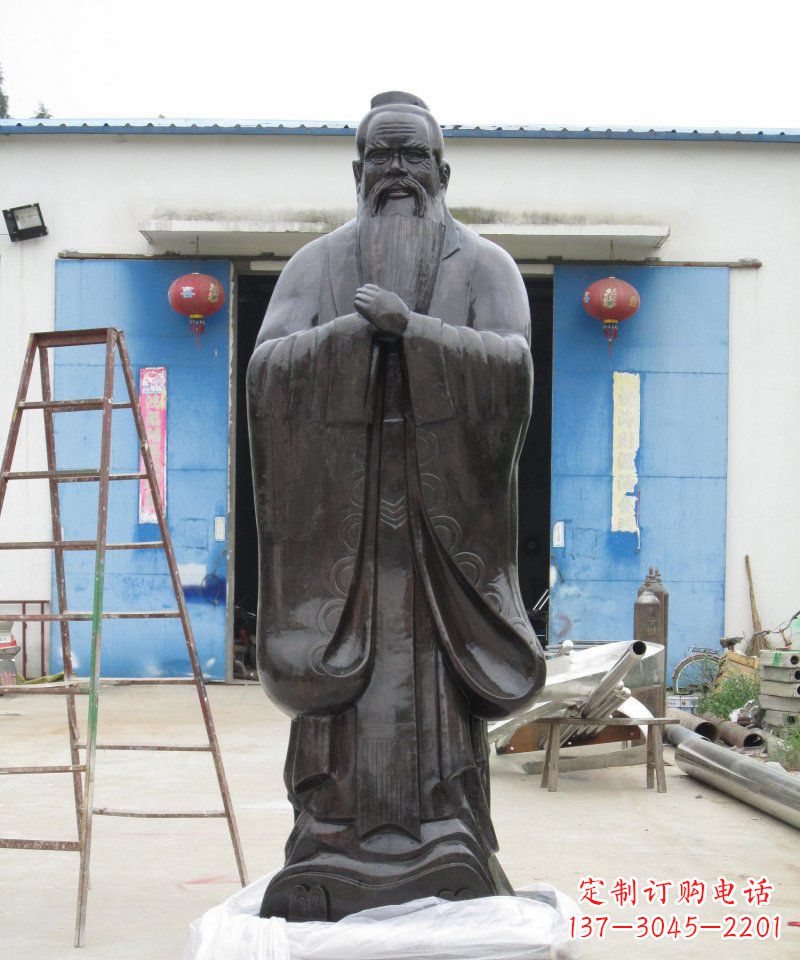 运城校园老子古代名人铜雕