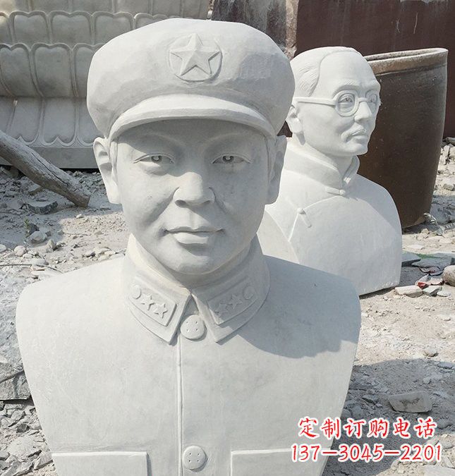 运城校园雷锋头像石雕