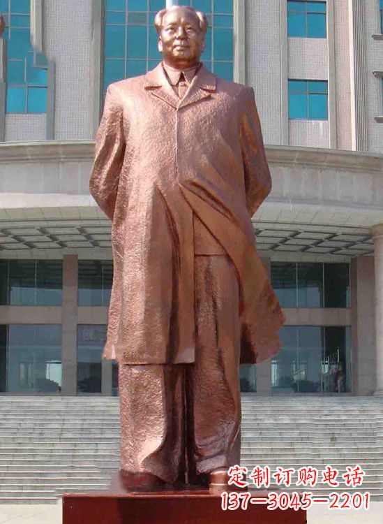运城校园毛主席铜像