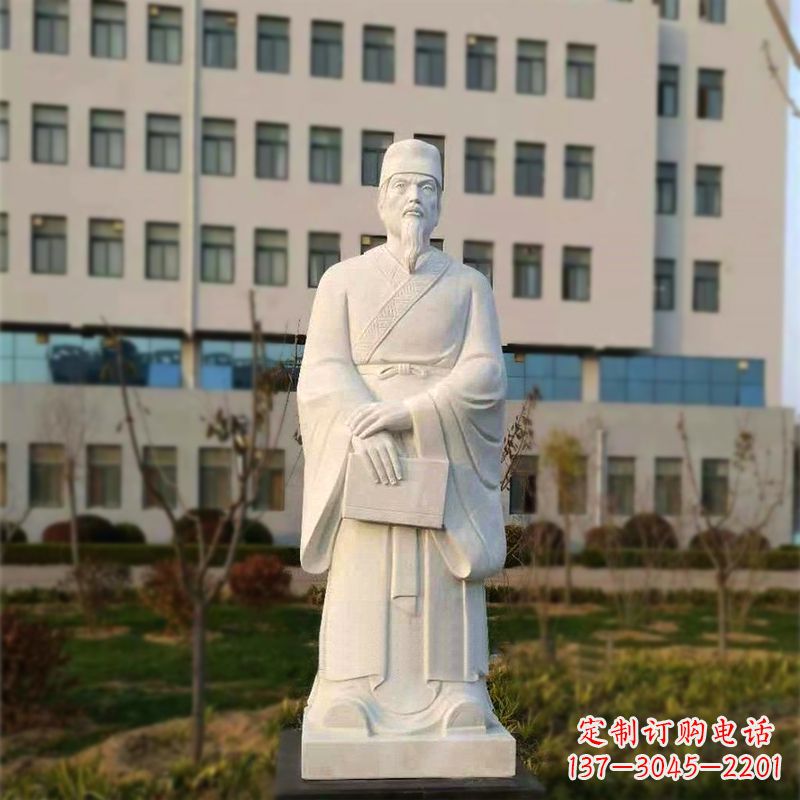 运城校园名人汉白玉雕塑医院医学院古代著名人物雕像