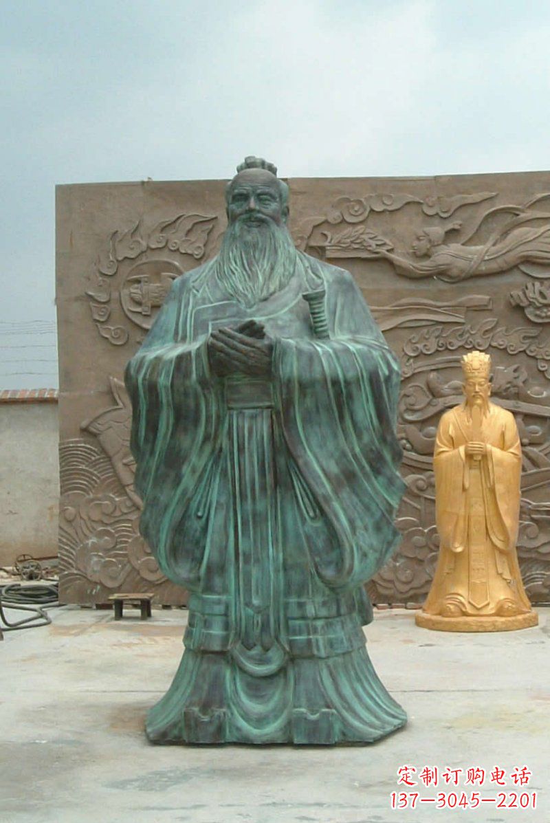 运城校园青铜仿古孔子