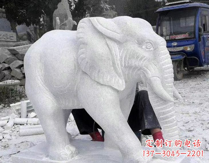 运城写实大象石雕