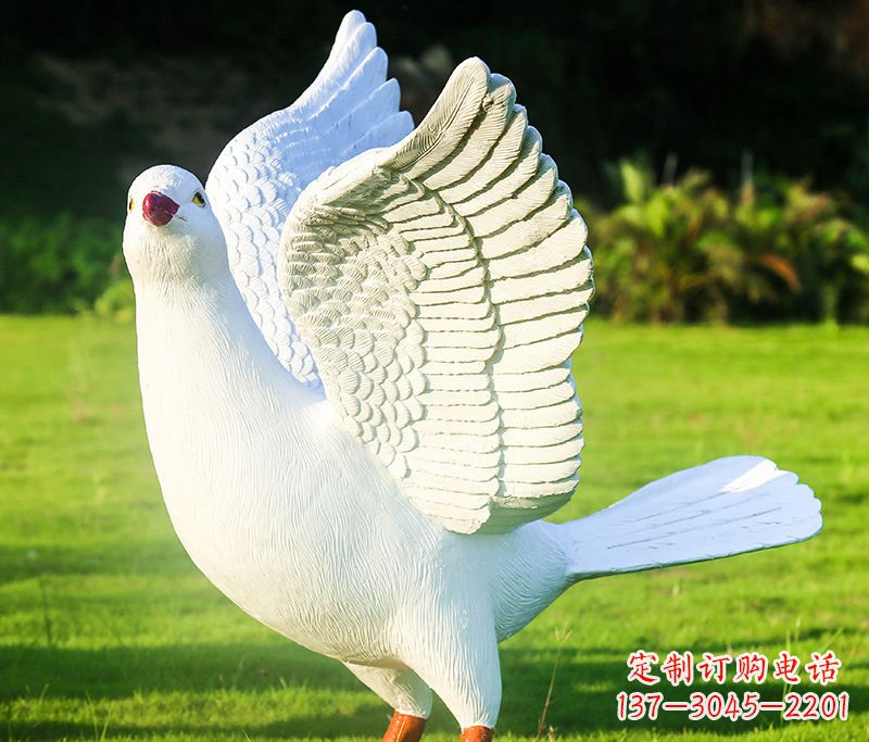 运城写真雕塑和平鸽