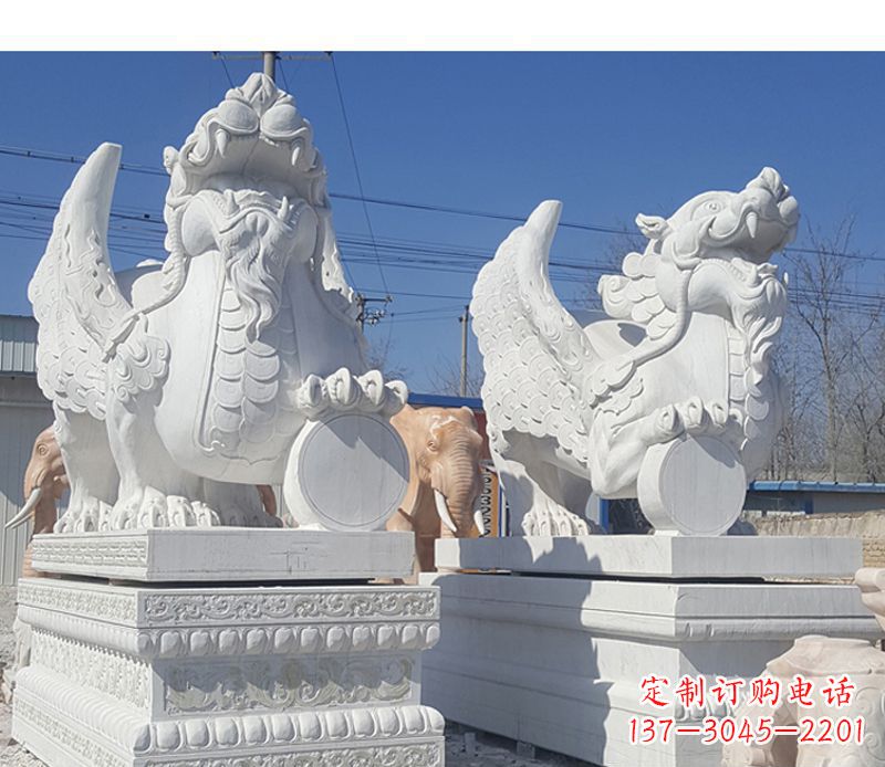 运城獬豸法院门口神兽石雕