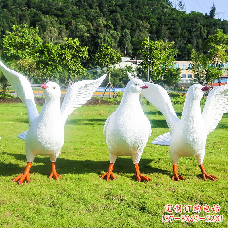 运城信阳师院和平鸽雕塑