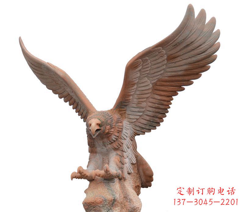运城雄鹰展翅石雕