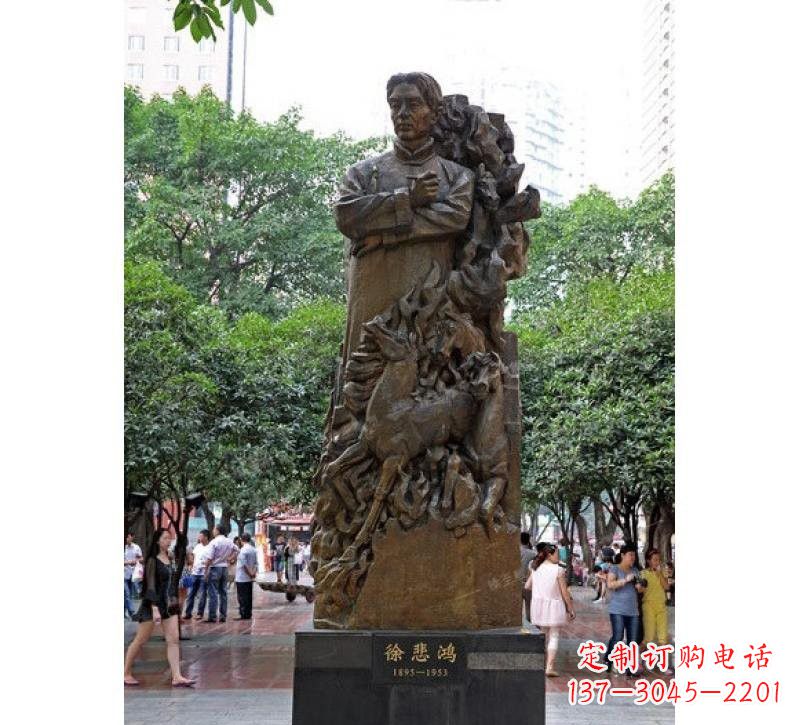 运城徐悲鸿铜雕