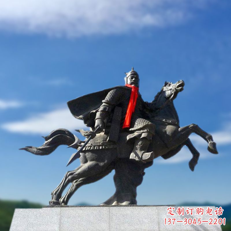 运城薛仁贵西征雕塑-唐初著名将领中国历史名人雕像
