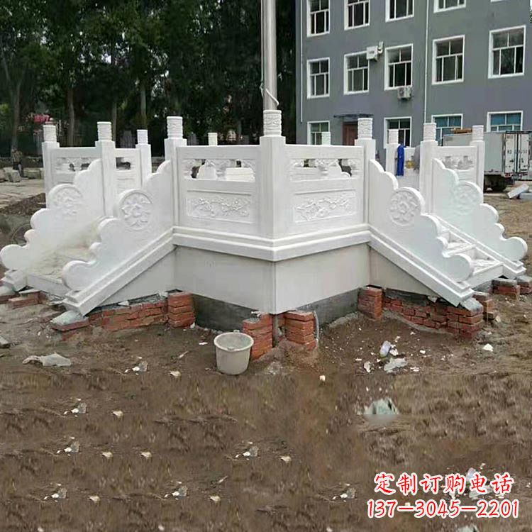 运城学校汉白玉升旗台石雕