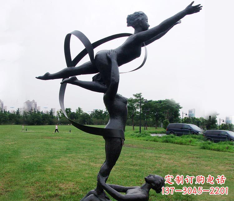 运城艺术体操运动员雕塑