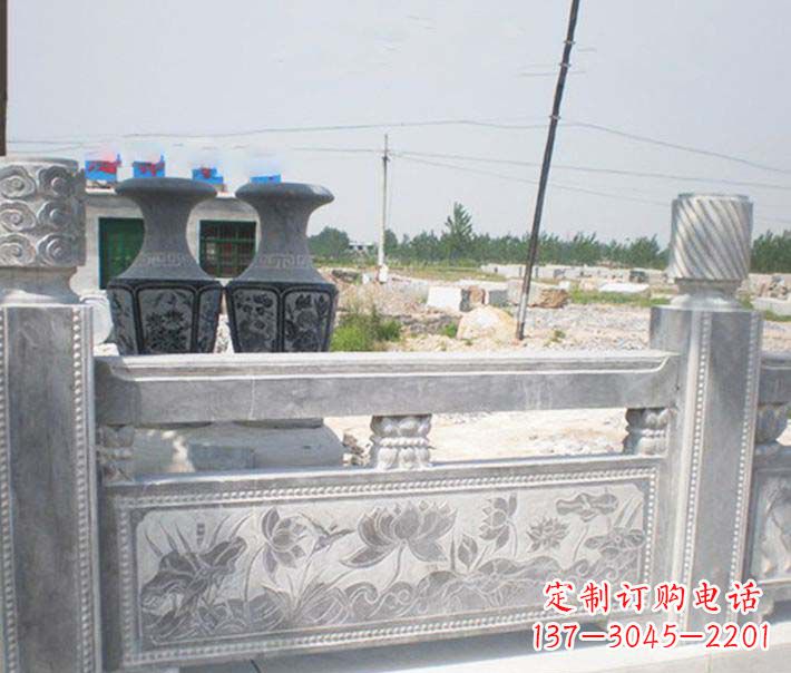运城园林仿古石栏板景观石雕 (3)
