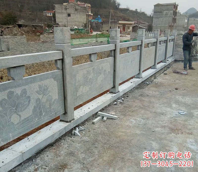 运城园林仿古石栏板景观石雕 (5)