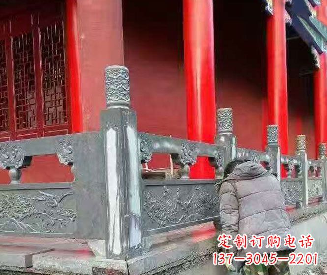 运城园林仿古石栏板景观石雕 (9)
