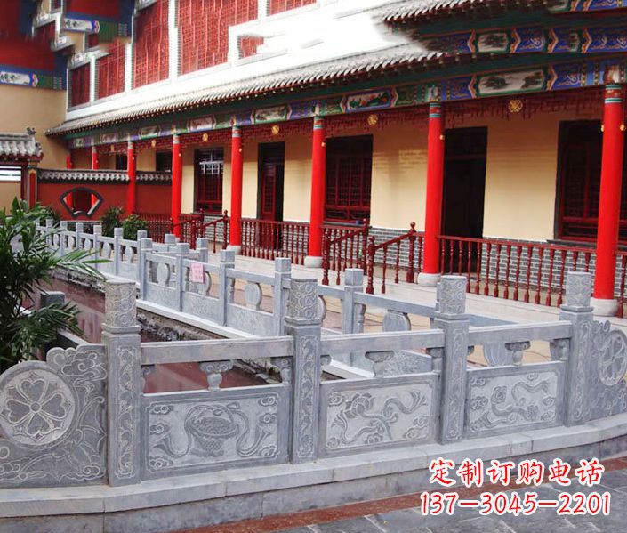 运城园林仿古石栏板景观石雕 (12)