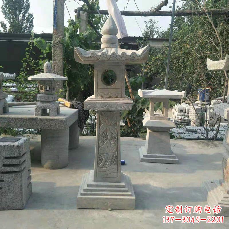 运城园林仿古做旧中式石灯