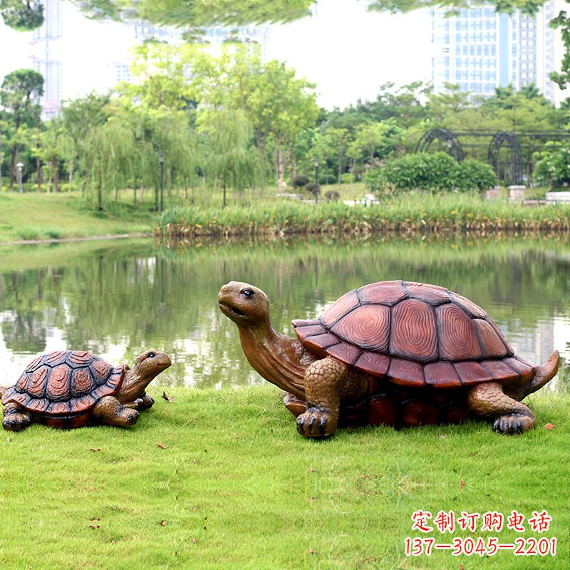 运城园林仿真乌龟玻璃钢池塘湖泊水景雕塑摆件
