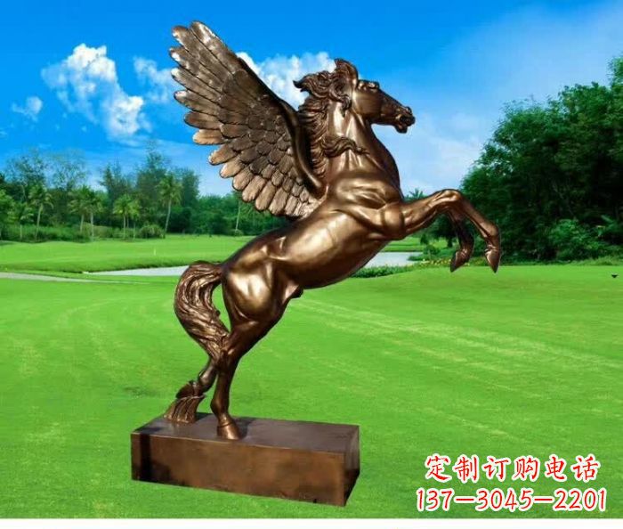 运城园林飞马铜雕 (2)