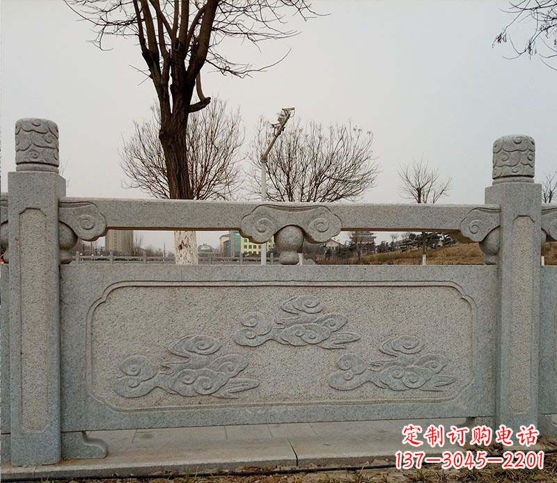 运城园林护城河石栏板景观石雕