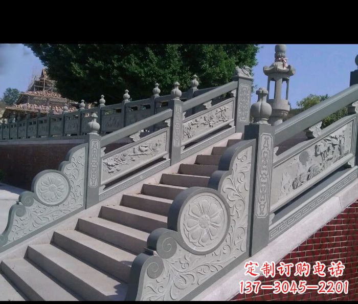 运城园林景观大理石栏板雕塑 (4)