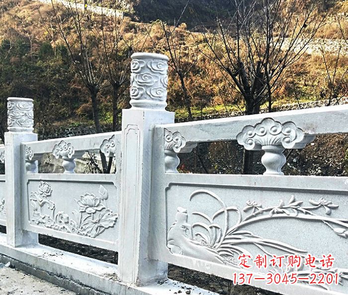 运城园林景观大理石栏板石雕 (7)