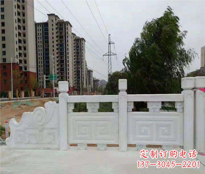 运城园林景观大理石栏板石雕 (5)