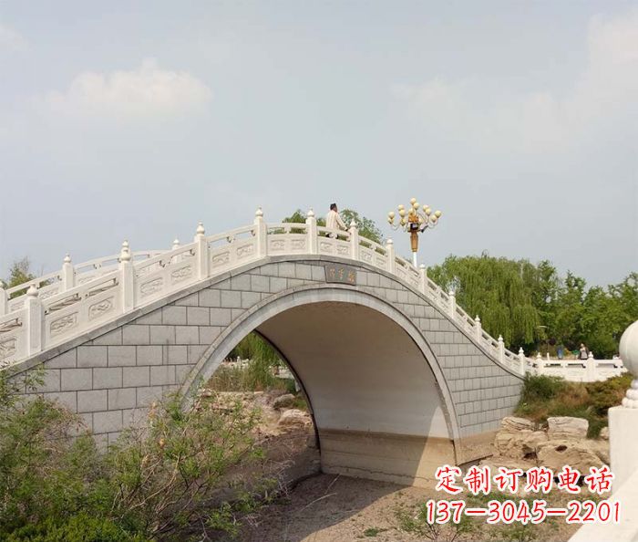 运城园林景观大理石桥栏板石雕 (6)