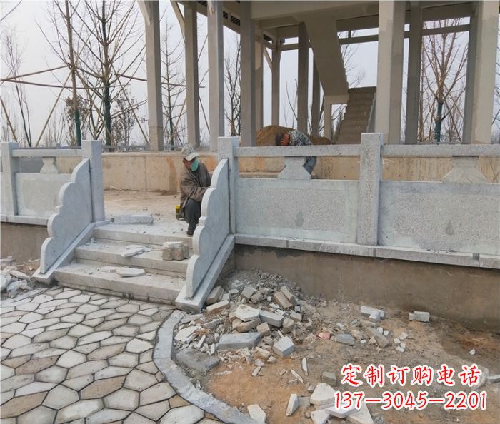 运城园林景观大理石桥栏板石雕_2 (2)
