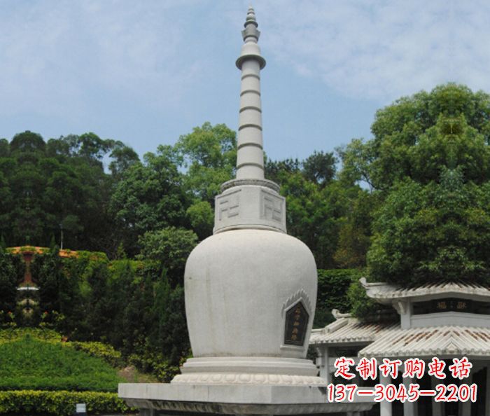 运城园林景观大理石舍利塔石雕