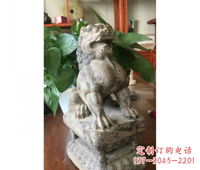 运城园林景观大理石狮子石雕