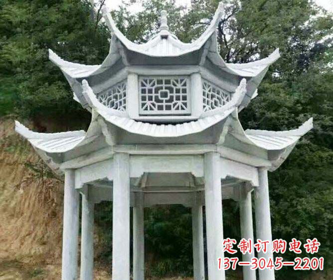 运城园林景观多层凉亭石雕